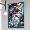 1 Pezzo Poster Saint Seiya Film Poster Adesivi Carta Kraft Retrò Adesivo Fai da Te Stanza Bar Caffè Estetica Arte Pittura Murale