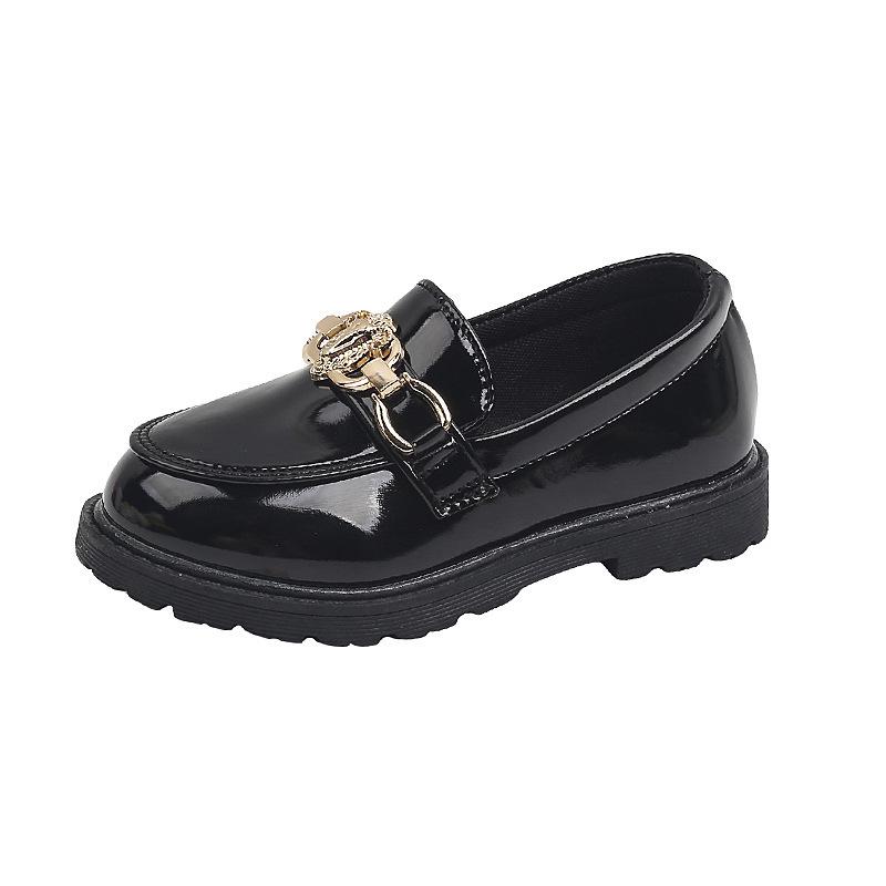 Boys' Fashionable Soft-Soled Leather Shoes - 2024 Spring/Autumn British Style