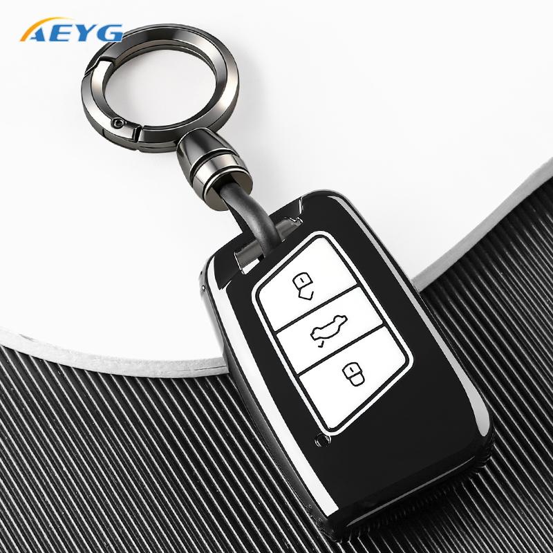 Fashion Soft Tpu Car Smart Key Case Shell Cover For Vw Passat B8 Skoda Kodiaq Superb A7 Protected Holder Keyless Fob Accessories