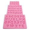 Conjunto de 3 peças Molde de Silicone em Forma de Número e Letra Decoração de Bolo 3D Grau Alimentício Moldes para Sabonete Chocolate