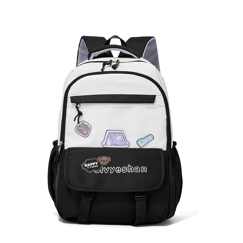 Simple Capacity Large Backpack With Bear And Letter Print Design Daily For