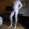 Little Matchmaker Men's Large Velvet Bodysuit - Super Soft 120D One-Piece Full Coverage Stockings