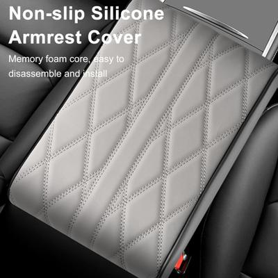 Car Armrest Box Pad Wear Resistant Scratch-proof Universal Soft Fabric Central Control Armrest Box Cover Car Accessories