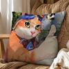 Pop Game Overwatch Fan Jetpack Cat  Double-Sided Printed Cushion Cover Bedroom Bedside Sofa Pillow Case
