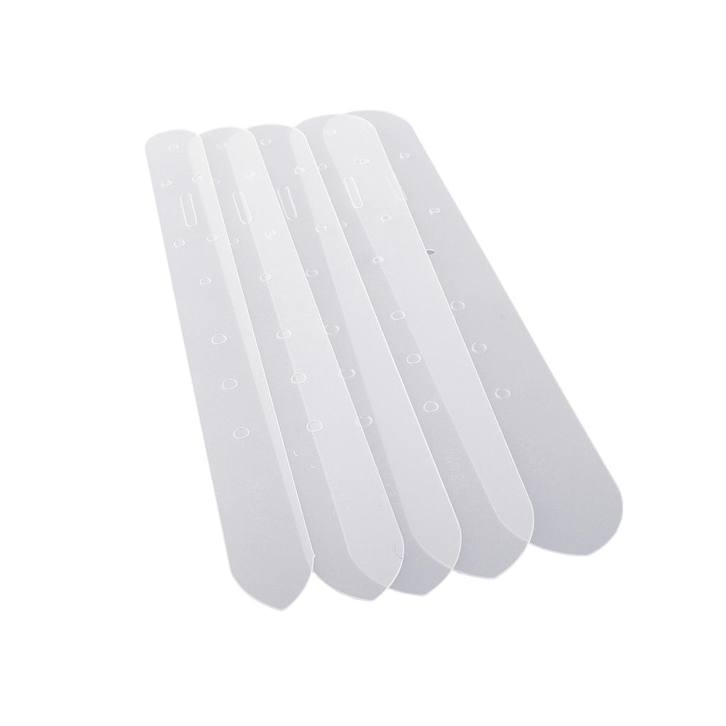 5Pcs Plastic Leather Belt Buckle Head End Orientate Punch Hole Templates Tools Tools Workshop Equipment Home Garden