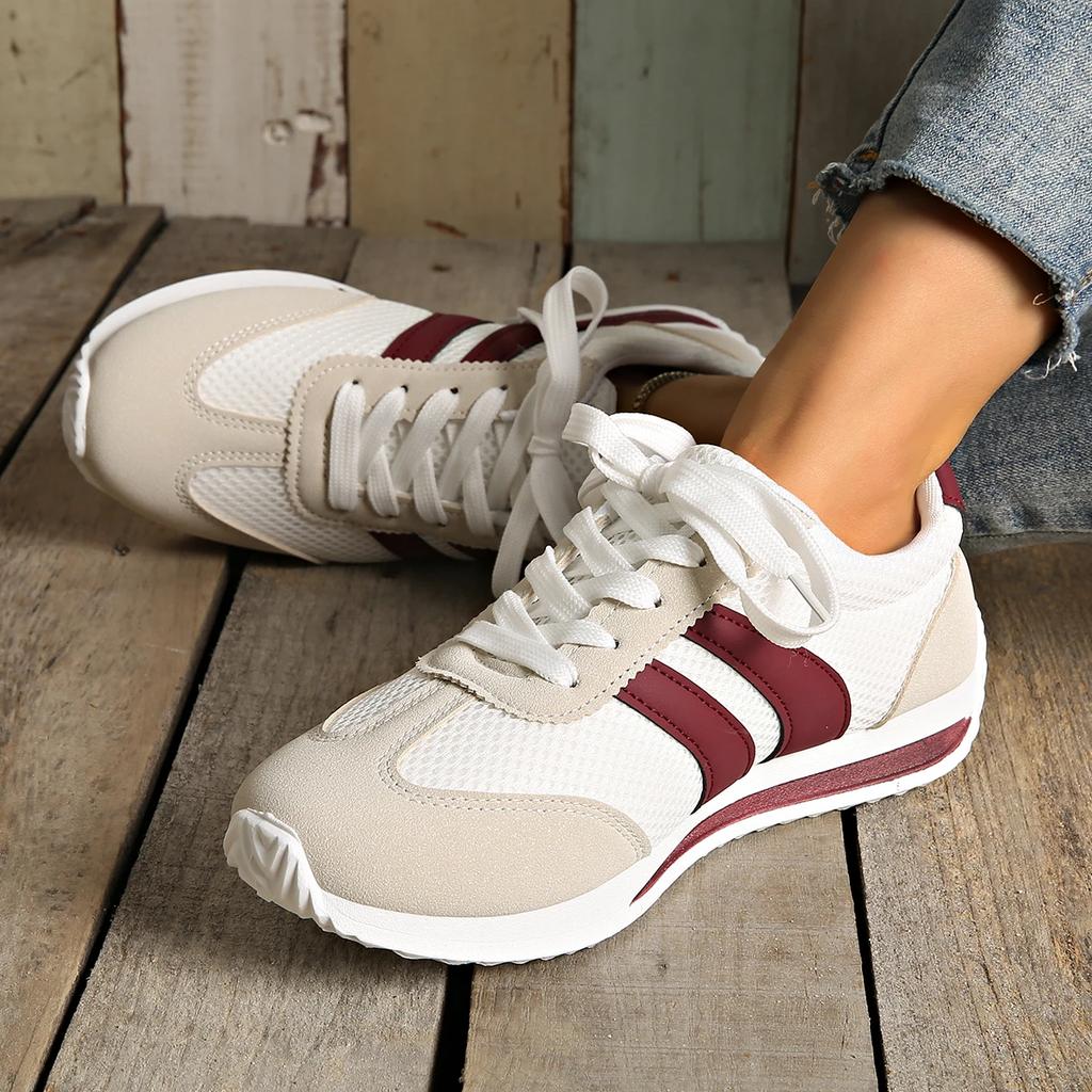 Women's Sneakers Spring/autumn Casual Platform Sneakers Female New Striped Casual Comfortable Vulcanized Shoes
