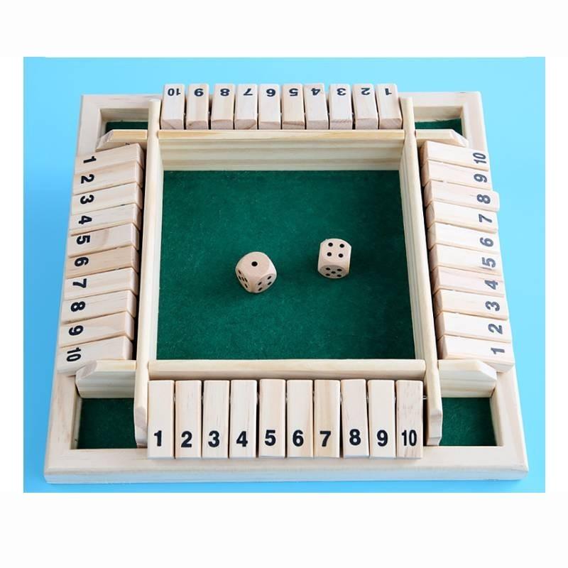 Wooden Four-flip Board Toy For Children Family Table Game