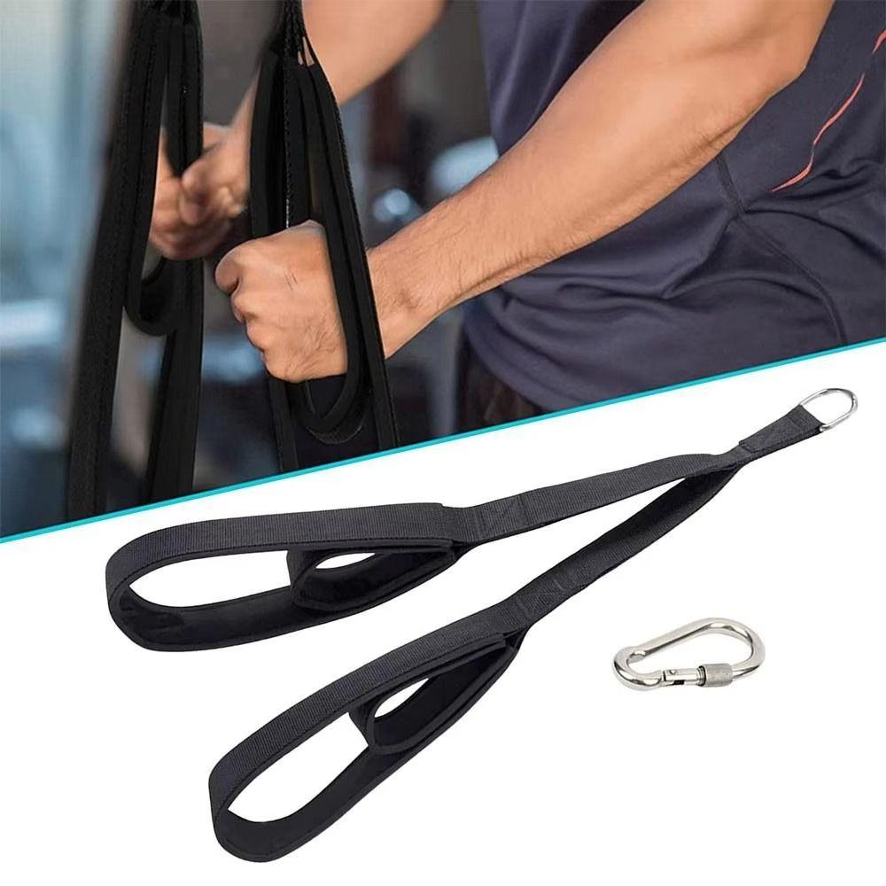 Anti-Slip Arm Strength Rope Muscle Training Pull Down Rope Men Women Long Triceps Strap  Crunches