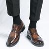 Men Luxury Brand Fashion Trends Versatile Oxford Shoes Business Genuine Leather Black Brown Lace Up Wedding Formal Shoes for Men