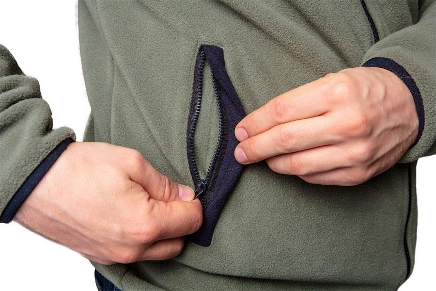 Camo Fleece Sweatshirt, Reinforced, Size L - T N81-505L