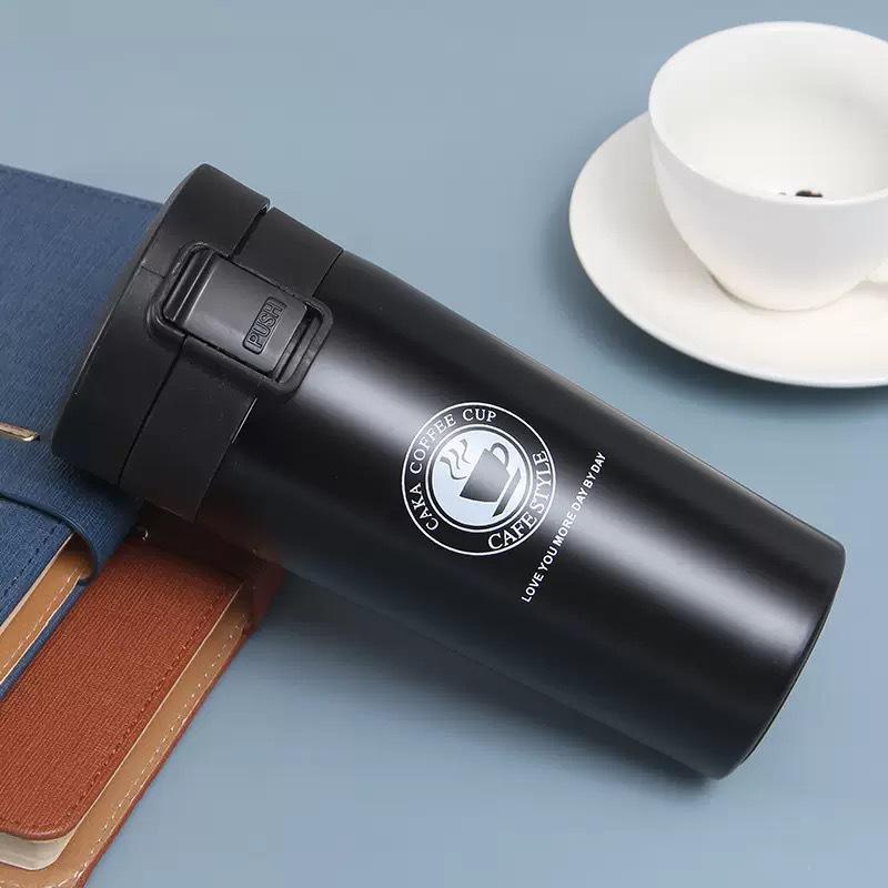 Second-Gen Concave-Convex 304 Stainless Steel Portable Vacuum Insulated Coffee Cup for Outdoor and Car Use