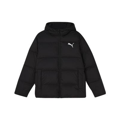Puma Pánská svrchní bunda s kapucí pro volný čas, černá 586929-01