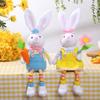 Adorable Bunny Holding Radish & Flower Doll: Plushie, Ornament, Home Decor, Easter & Christmas Gift