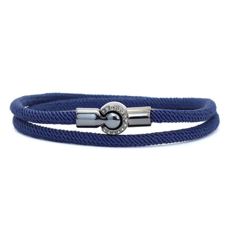 Noter Fashion Men Bracelet With A Grade 4mm String Bilayer Unique Magnet Buckle Cord Chain Braslet Multiple Colors Available