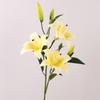 Indoor home furnishing hotel fake flower ornament wedding, simulated 6-head perfume lily flower