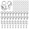 170Pcs/Set Lobster Clasp Jump Rings Connector Clasp Crimp End Beads For Bracelet Necklace Chains DIY Jewelry Making Accessories Set