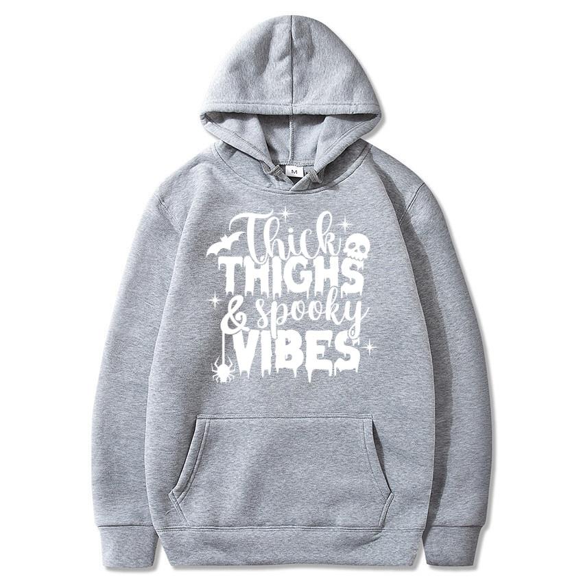 Halloween Herbst Winter Personalisierter Buchstabenaufdruck Hoodie Herrenmode Warmes Sweatshirt Lässige Streetwear Warmer Hoodie Geschenk