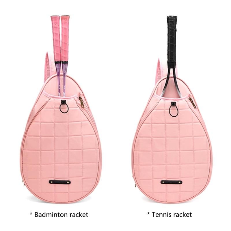 Water Resistant Slings Bags For Tennis Paddles And Pickleballs Racket, Chest Bag Adjustable Shoulder Strap Sports Purse