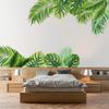 2pcs Monstera Leaves Wall Stickers Waterproof Removable Decorative Decals For Living Room Bedroom Decor