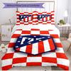 Set copripiumino 3 pezzi (1*Copripiumino + 2*Federe, Senza Nucleo), Set Biancheria da Letto Morbido Stagione Unica Atletico Madrid Print, Regalo Decorazione Camera da Letto