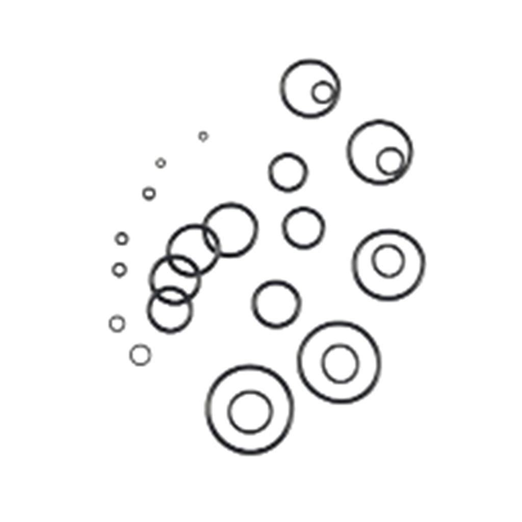 419Pcs Metric O Rings Kit for Hydraulics Hose Air and Gas Sealing Repair Nitrile O Rings Kit Washer Gasket Assortment