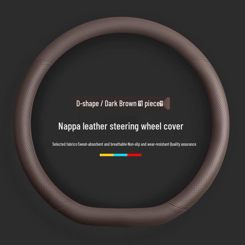Leather Steering Wheel Cover for GAC Trumpchi & AION Models 38cm
