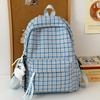 Children's Schoolbags Elementary School Students Junior High School Students Plaid Backpacks
