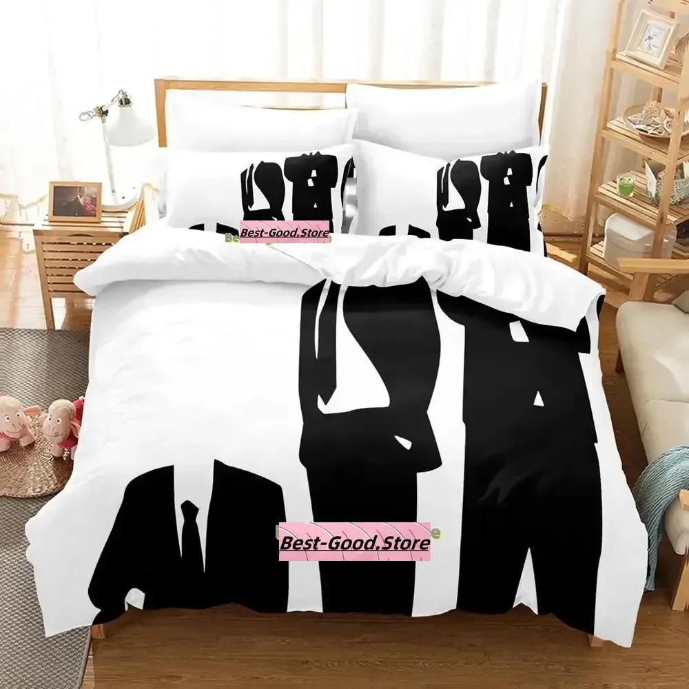 New Personality Technology Anonymous Bedding Set Single Twin Full Queen King Size Bed Set Adult Kid Bedroom Duvetcover Sets