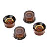 4 Stück Gitarrenknöpfe Zylinderhut-Knopf 6mm Schaftloch Gitarren-Potentiometer-Reglerknöpfe