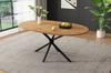 Dining Table, L120*W80*H75.5cm, Modern, Sturdy, Metal Legs, Oval, for 4-6 People, Modern Simple, Natural