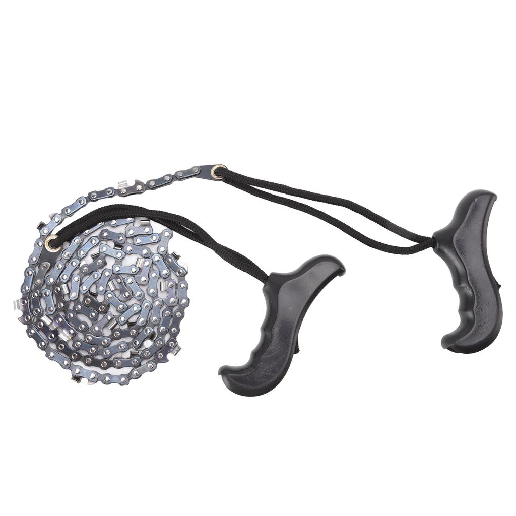 48in Hand Chain Saw Pocket Folding Survival Chain Saw Camping Logging Garden Pruning Tools 64 Links