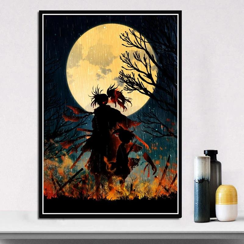 Wall Art Canvas Painting Home Decoration Print Posters Japanese Anime Nordic Modern Style Modular Pictures Children's Room Decor