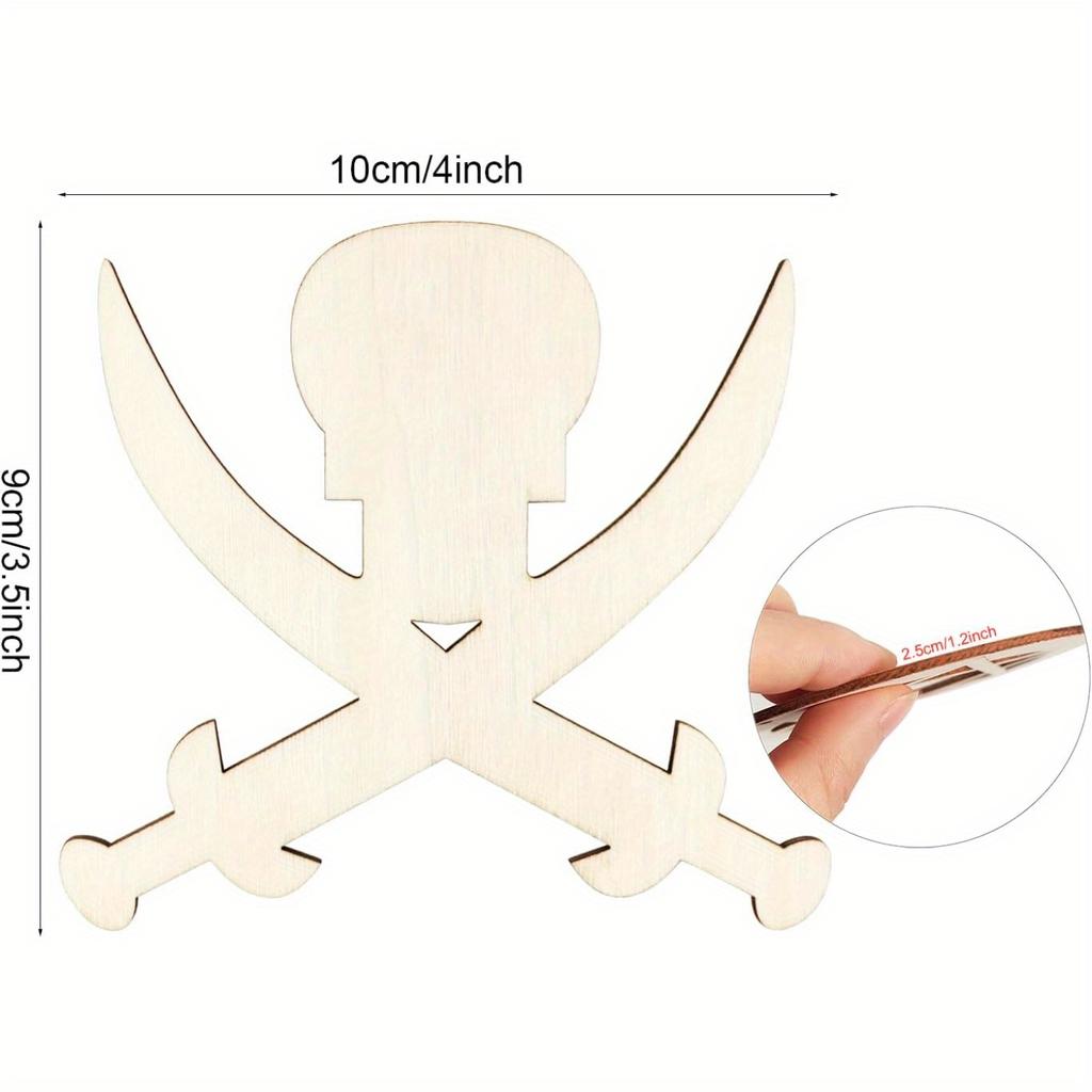 24 Stück Unfertige Holz-Geist-Ornamente Halloween Weihnachten Hochzeit Geburtstag Thanksgiving Dekorationen DIY Handgemacht Wohnakzente