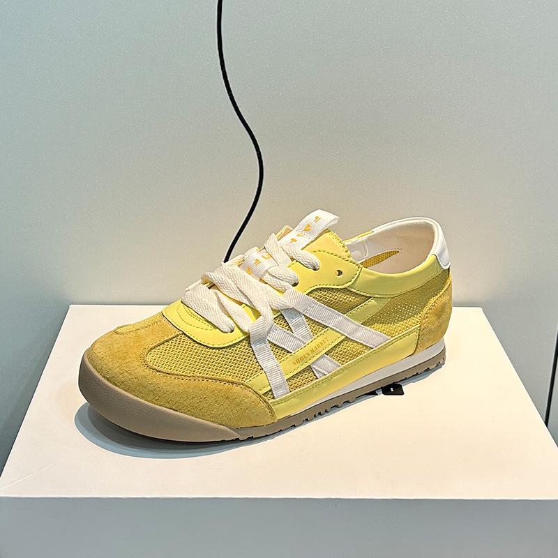 

Leather thick-bottomed women s mesh summer new breathable and versatile light sports and leisure color matching 40