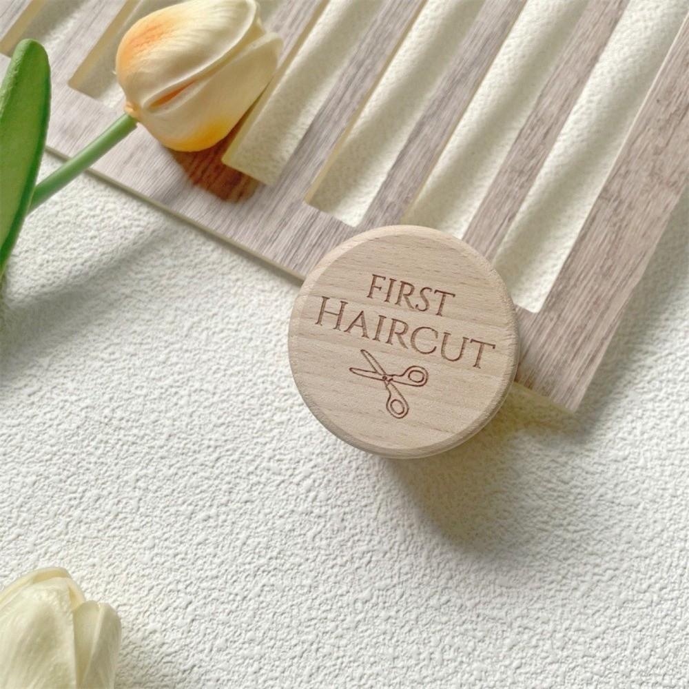 5cm Round Jewelry Box Necklace Organize Primary Teeth Storage Durable Wood Storage Box  Gift Box