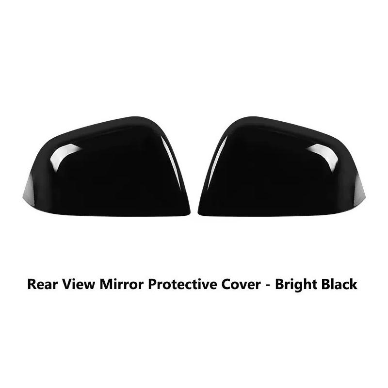 Rear View Mirror Cover For Tesla Model 3+ Highland 2025 Model Y Side Door Carbon Fiber Rearview Case New Model3 Car Accessories