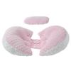 Almofada de Maternidade Transfronteiriça: Suporte para Dormir de Lado para o Abdômen, Proteção Lombar para Amamentação, Almofada de Abraço 3 em 1 Destacável para Gravidez e Parto.