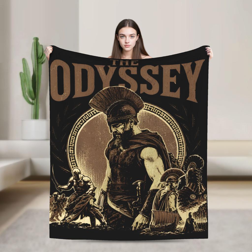 Odyssey Movie 2026 Accessories Blanket Lightweight Thin Flannel Throw Blanket Cozy Bedding Throws