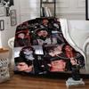 1pc Michael Jackson Performance Flannel Blanket,Ultra Soft Warm Plush Throw for Home Bedroom Bed Sofa Cover Camping Picnic gift Y72411