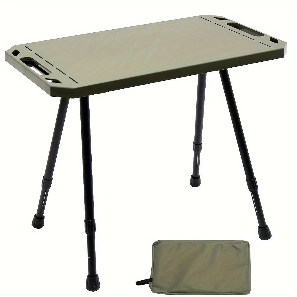 Premium Folding Camping Table - Effortless Setup, Adjustable Height, Ultra-Light Aluminium Alloy for Outdoor Adventures