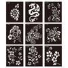 Henna Tattoo Stencil, Reusable DIY Tattooing Template, Floral Animal Patterns Stencil for DIY Indian Temporary Tattoos Music Festivals Body Art