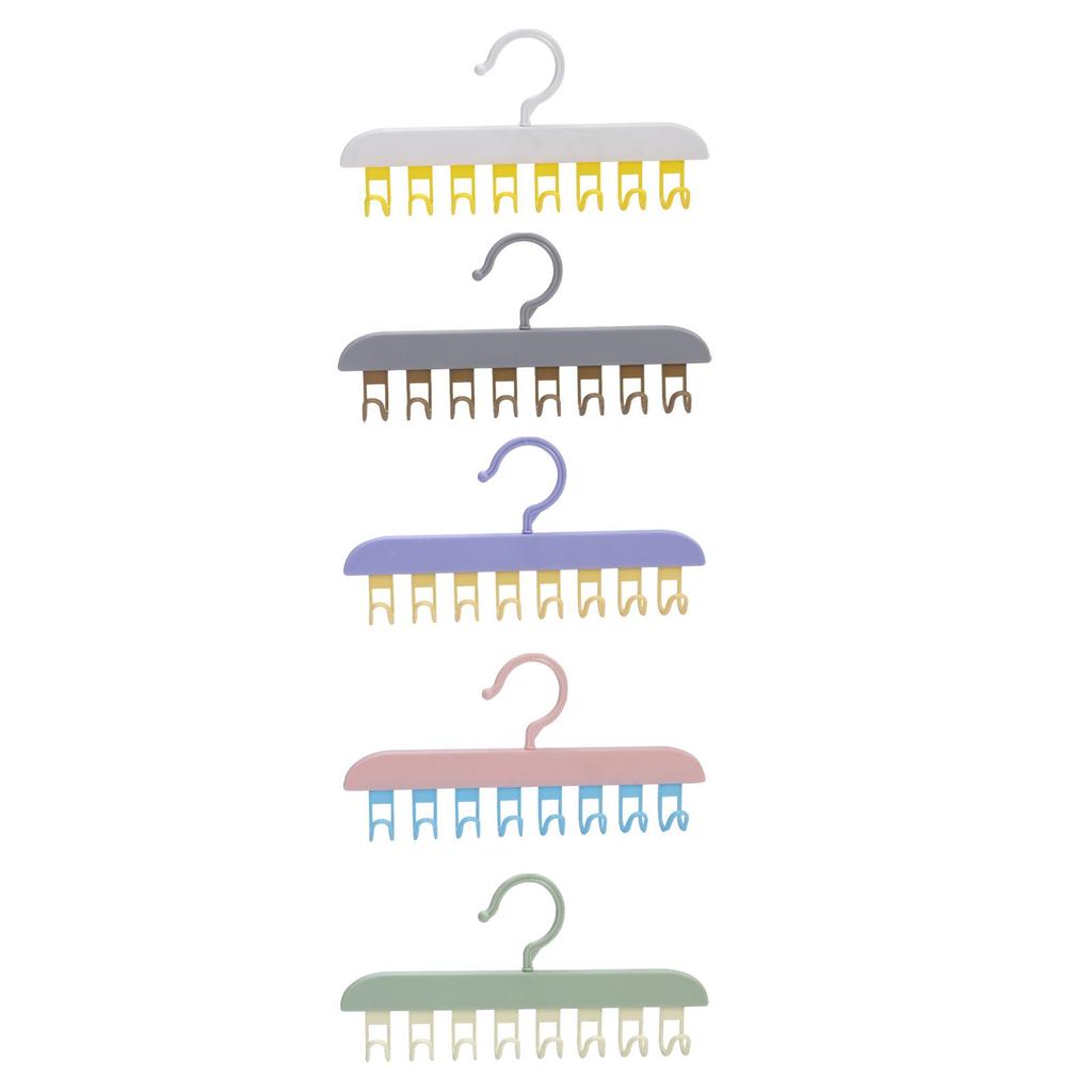 Rotating Space Save Belts Organizer Closet Door Shawls 8 Hooks Rack