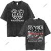 Radiohead Rock Band OK Computer Vintage Washed T-shirt Men Women Fashion Hip Hop T Shirts 100% Cotton Casual T-shirts Strtwear