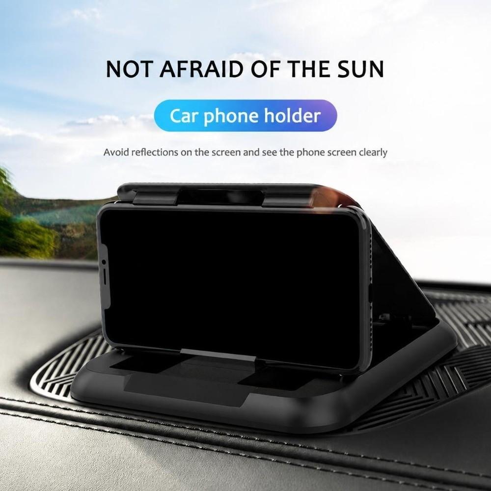 Carbon Fiber Finish Phone Mount Bracket Anti-Slip Pad Smartphone Car Mount  Car Accessories