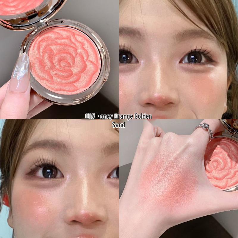 

Kakashow Rose Embossed Blush & Highlighter Palette