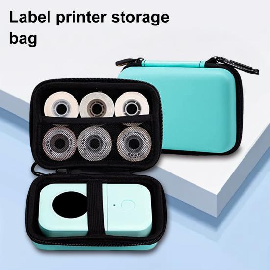 Carrying Case Label Maker Machine Organizer Large Capacity Zipper Closure Shockproof Portable Label Printer Storage Holder