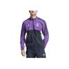 Adidas Real Madrid Comfortable Soft Skin-Friendly Versatile Jacket Men Jacket Purple HT8805