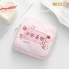 Cute Cartoon Sanitary Pad Organizer Pouch Women Multipurpose Makeup Bag Travel Storage Case With Zipper