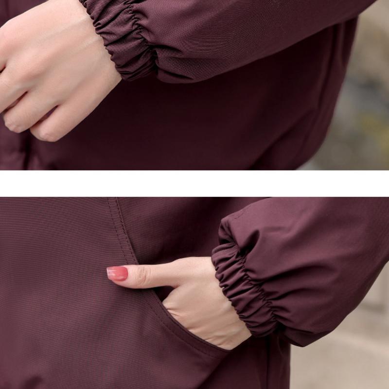 Quilted Winter New Hooded Solid Color Down Cotton Jacket Fresh Sweet Warm Windbreaker Coat