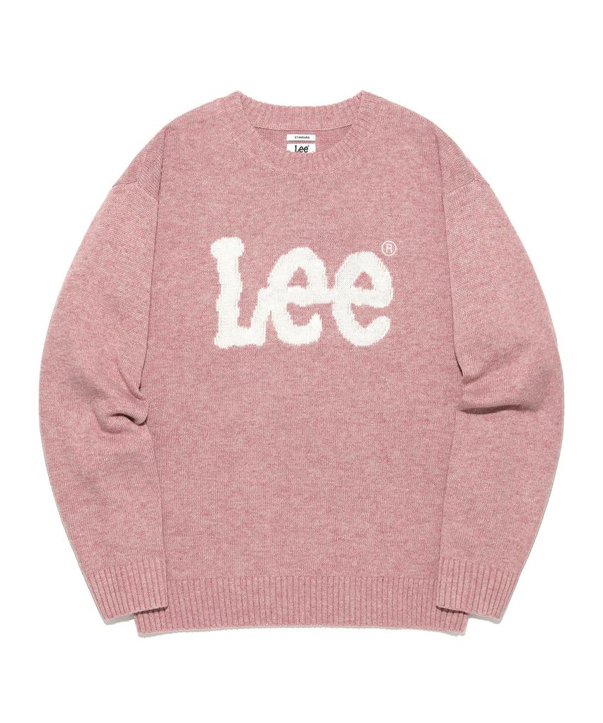 LEE Big Twitch Logo Knit Pink